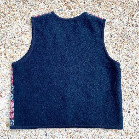 Herman Geist Nordic Wool Fair Isle Pinecone Full Zip Vest Size L - Picture 6 of 6